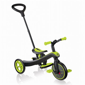 グロッバー エクスプローラー トライク 4in1 ライムグリーン GLOBBER 【三輪車 3輪車 キックバイク ベビーカー 押手棒 押し手 舵取り かじ取り サンシェード】【ラッピング不可商品】【送料無料 沖縄・一部地域を除く】